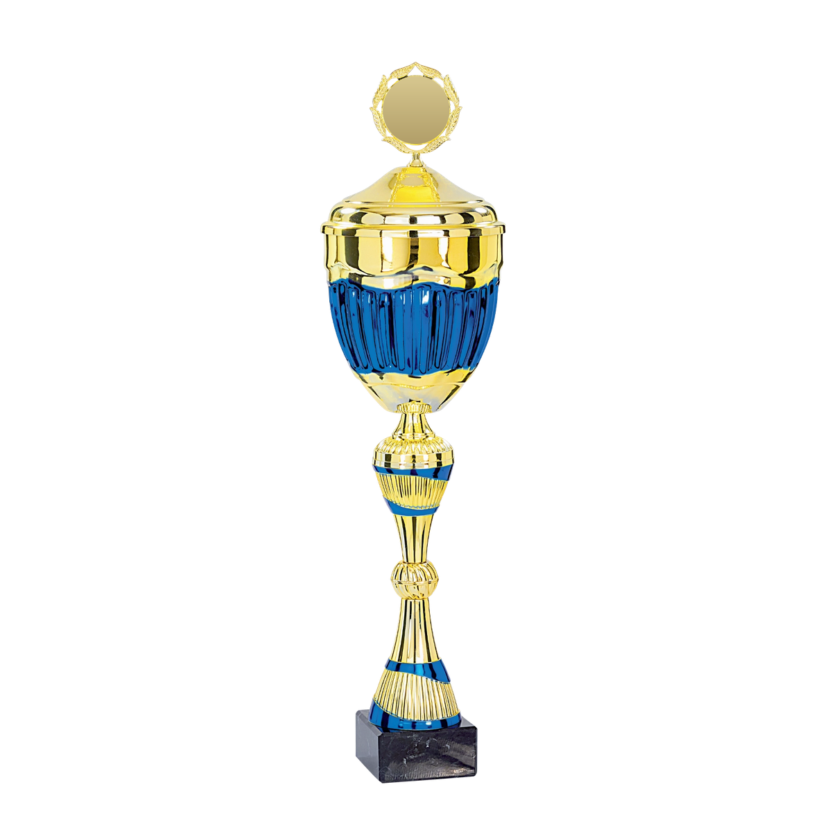 4er Serie Kris in Gold-Blau mit Deckel und leerem Emblemfeld
