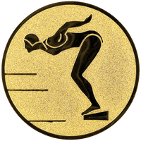 Schwimmerin Gold