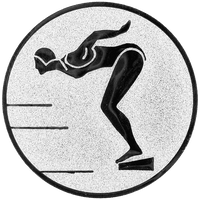 Schwimmerin Silber