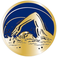 Schwimmer Gold-Blau