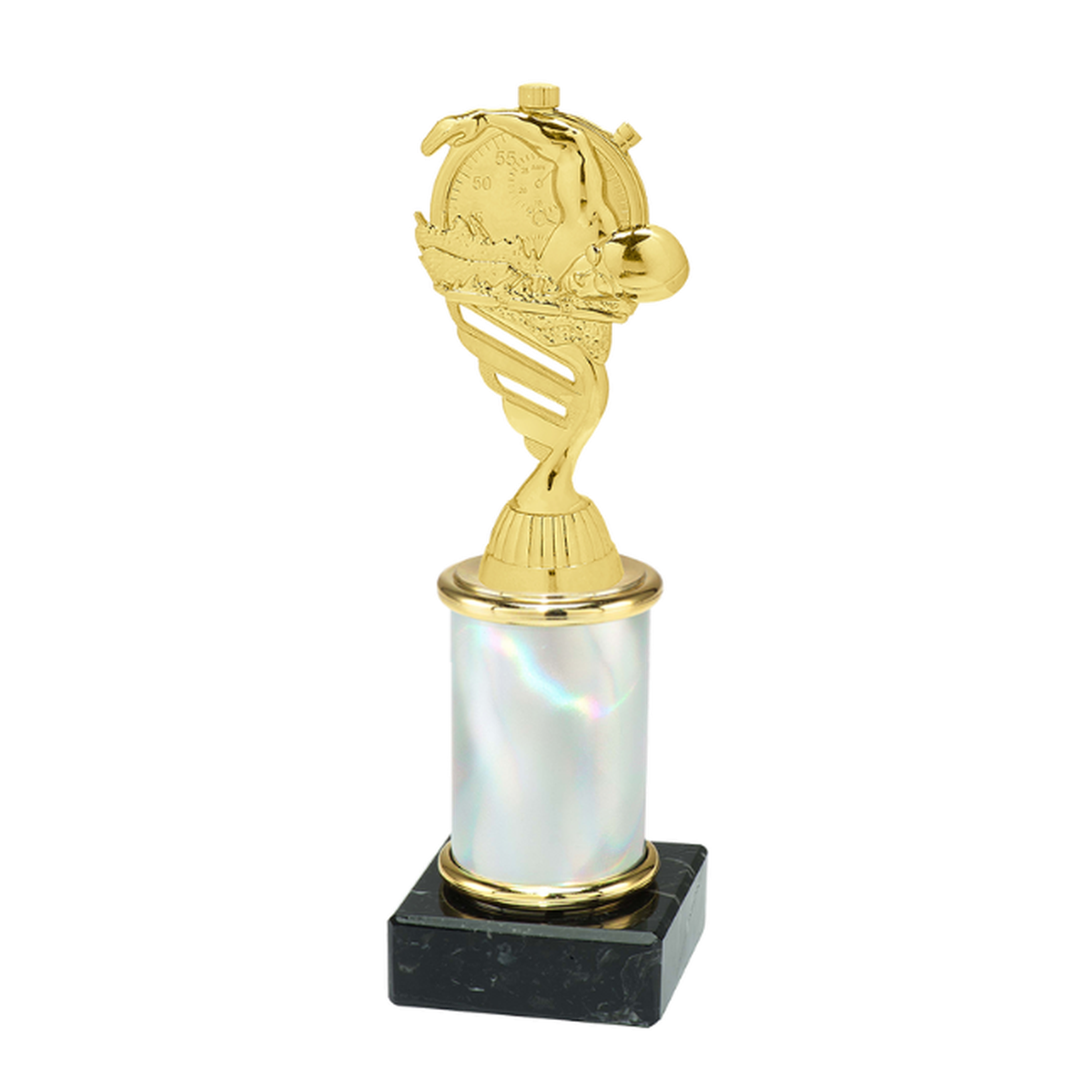 3er Serie Titan in Gold und Silber mit Schwimmfigur